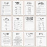 Married in 1960 65th Wedding Anniversary Party Games Bundle by LittleSizzle