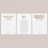 50th Anniversary Party Games Married in 1974 Printable by LittleSizzle