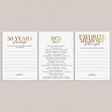 50th Anniversary Party Games Married in 1975 Printable by LittleSizzle