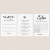 31st Anniversary Party Games Married in 1994 Printable by LittleSizzle