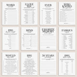 Married in 1995 30th Wedding Anniversary Party Games Bundle by LittleSizzle