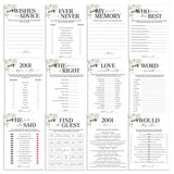 25th Anniversary Games Printable Floral Married in 2001 by LittleSizzle