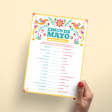 Cinco de Mayo Game Mexican Slang Match Up with Answer Key