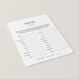 Mind Match Anniversary Party Game Printable