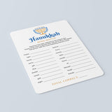 Hanukkah Group Game Printable Mind Match