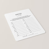 Funny Office Party Icebreaker Game Mind Match Printable