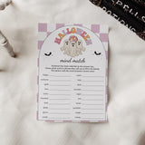 Spooky Halloween Party Game Mind Match Printable