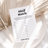 Birthday Mind Match Game Printable