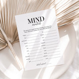 Anniversary Party Game for Group Mind Match Printable