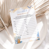 Fun Hanukkah Game for Family Mind Match Printable