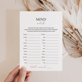 MindMatch Game Printable Icebreaker