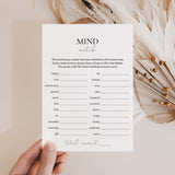 Mind Match Anniversary Party Game Printable