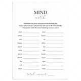 Funny Office Party Icebreaker Game Mind Match Printable by LittleSizzle