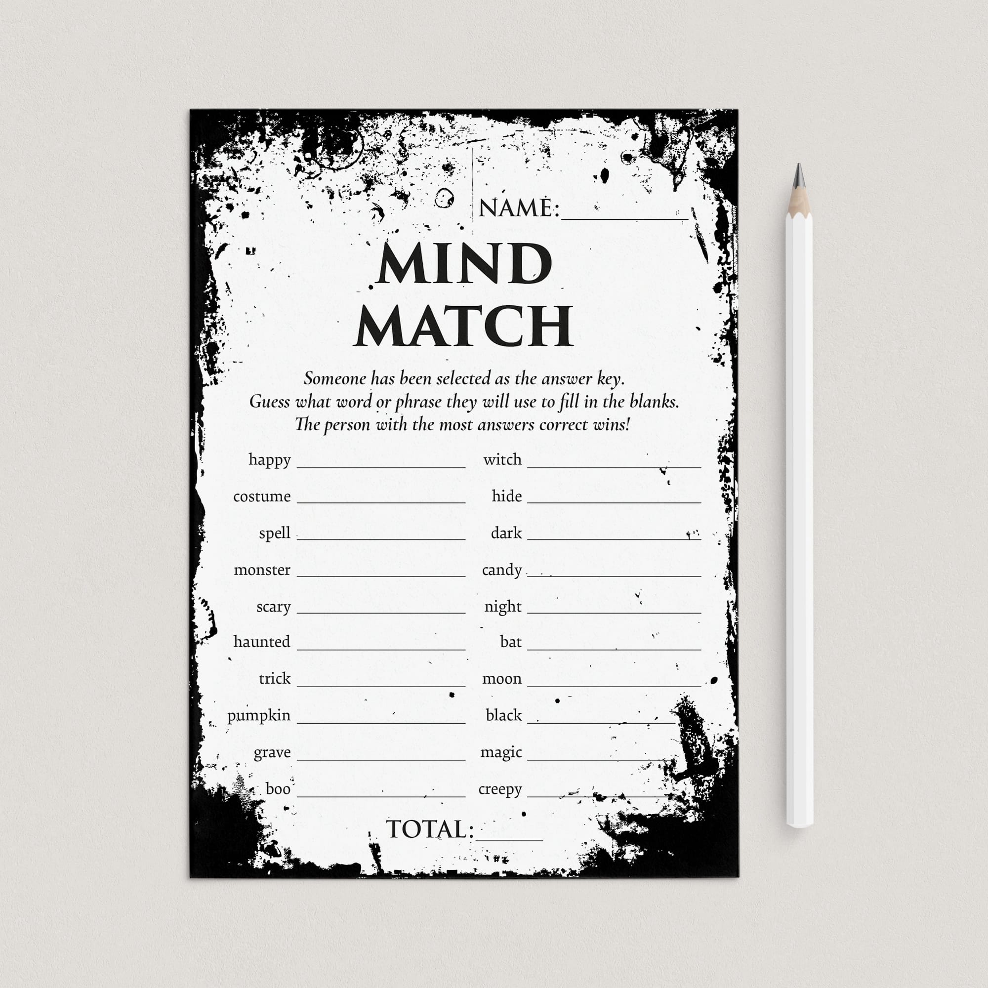 Halloween Group Game Printable Mind Match by LittleSizzle