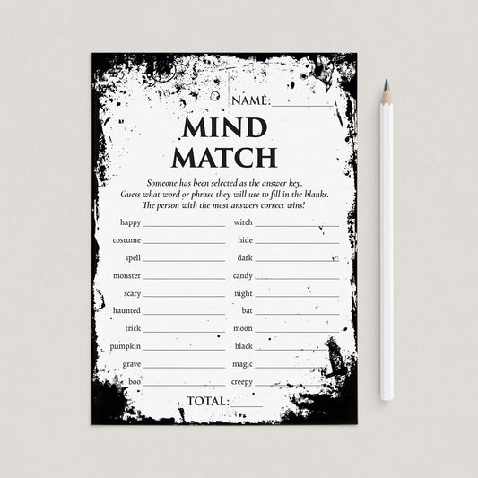 Halloween Group Game Printable Mind Match by LittleSizzle