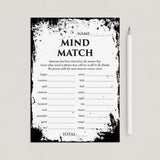Halloween Group Game Printable Mind Match by LittleSizzle