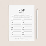 Funny Office Party Icebreaker Game Mind Match Printable by LittleSizzle