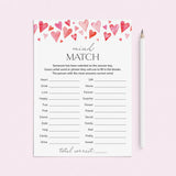 Match My Mind Valentine's Edition Game Printable by LittleSizzle