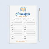 Hanukkah Group Game Printable Mind Match by LittleSizzle