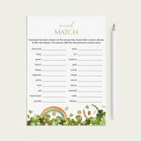 St Paddys Day Game for Groups Mind Match Printable by LittleSizzle