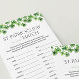 St Patricks Day Game Mind Match Printable