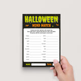 Halloween Mind Match Game for Groups | Printable