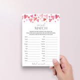 Match My Mind Valentine's Edition Game Printable