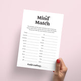 Birthday Mind Match Game Printable