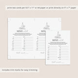 Wine Party Icebreaker Game Mind Match Printable