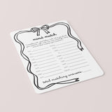 Fun Game for Couples Mind Match PDF Printable