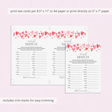 Match My Mind Valentine's Edition Game Printable