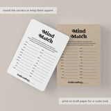 Office Ice Breaker Game Mind Match Digital Download