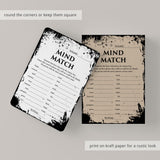 Halloween Group Game Printable Mind Match