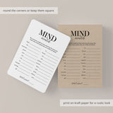 Anniversary Party Game for Group Mind Match Printable