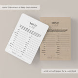 Mind Match Anniversary Party Game Printable