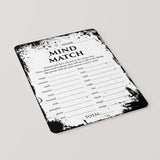 Halloween Group Game Printable Mind Match