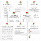 Simple Christmas Party Games Printable by LittleSizzle