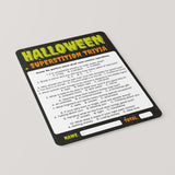 Halloween Superstitions Trivia Quiz Printable | Monster Theme