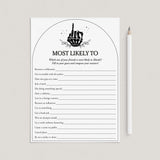 Most Likely To for Bride or Die theme Bachelorette Party by LittleSizzle