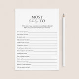 Most Likely To Office Questions Printable by LittleSizzle