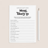 Graduation Games Bundle Printable