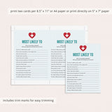 Printable Nurse Nominations Game Who Is Most Likely To Questions