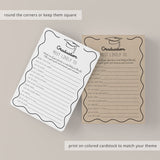 Graduation Most Likely To Game Printable Wavy Border