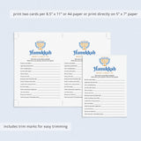 Hanukkah Most Likely To Game Printable