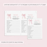 Coquette Party Game Most Likely To Printable