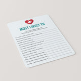 Printable Nurse Nominations Game Who Is Most Likely To Questions