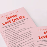 Valentine's Day Movie Love Quotes Game Printable