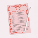 Wavy Border Valentines Day Games Printable