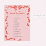 Printable Ladies Night Games Coquette Wavy Border