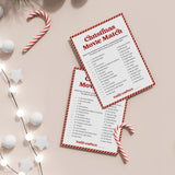 Holiday Movie Match Game with Answer Key Printable